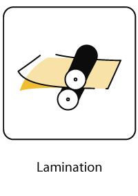 Lamination après impression