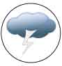 magnetique aimant bloc Météo Orageux