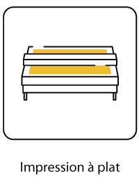 Impression numérique à plat